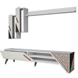 Hanah Home Mueble de TV Beril Blanco
